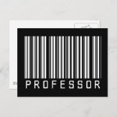 Professor Bar Code Briefkaart (Voorkant / Achterkant)