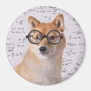 Professor Barkley 2¼ Inch Round Magnet Magneet