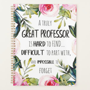 Professor Bedankings Cadeau Waardering Kantoor Dec Planner
