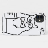 Professor Cat Case-Mate iPhone Case (Achterkant (horizontaal))