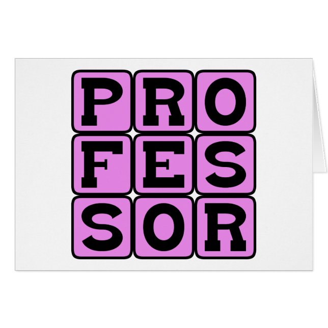 Professor, docent (Voorkant Horizontaal)