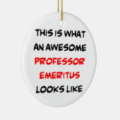 professor emeritus , geweldige keramisch ornament (Rechts)