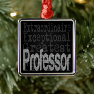 Professor Extraordinaire Metalen Ornament