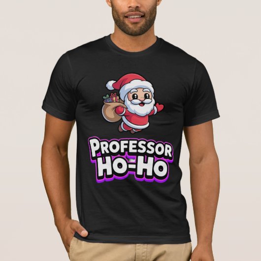 Professor Ho Ho Kerstmis T-shirt (Voorkant)