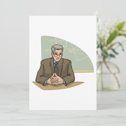 professor kaart (Staand voorkant)