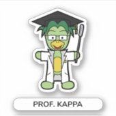 Professor Kappa, Doctor in de Yokai Studies Sticker (Voorkant)