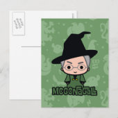 Professor McGonagall Cartoon Character Art Briefkaart (Voorkant / Achterkant)