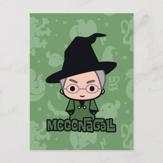 Professor McGonagall Cartoon Character Art Briefkaart (Voorkant)