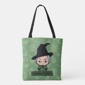 Professor McGonagall Cartoon Character Art Tote Bag (Achterkant)