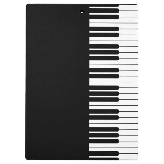 Professor Muziekleraar Piano-toetsenbord Klembord (Achterkant)