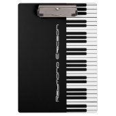 Professor Muziekleraar Piano-toetsenbord Klembord (Voorkant)