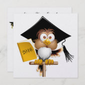 Professor Owl Invitation Kaart (Voorkant / Achterkant)