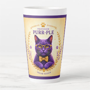 Professor Purr-Ple™ – Droom Groter Latte Mok