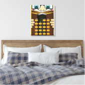 Professor Rekenmachine Canvas Afdruk (Insitu (Slaapkamer))