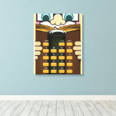 Professor Rekenmachine Canvas Afdruk (Insitu (Houten vloer))