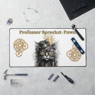 Professor Sproket-Paws De Funky Steampunk Kat Bureaumat