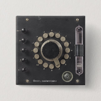 Professor Temple's Ether Condenser Vierkante Button 5,1 Cm