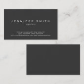 Professşional Modern Plain Grey Visitekaartje (Voorkant / Achterkant)