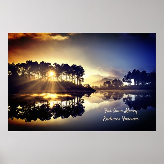 Profetisch woord over Mercy Endures Forever Poster (Voorkant)