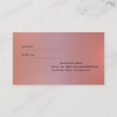 Proffesional Elegant Lotus Referral Card (Achterkant)