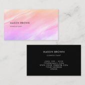 Profi Modern Beach Abstracte Waterverf Visitekaartje (Voorkant / Achterkant)