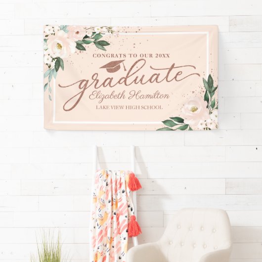 Proficiat aan de Afstuderen blos Afstudeerder part Spandoek (Insitu)