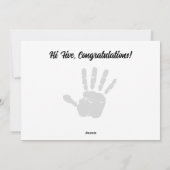 Proficiat High Five eren elke prestatie Feestdagenkaart (Achterkant)