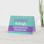 Proficiat!! Kleuterschool afstuderen kaart! Kaart (Voorkant)