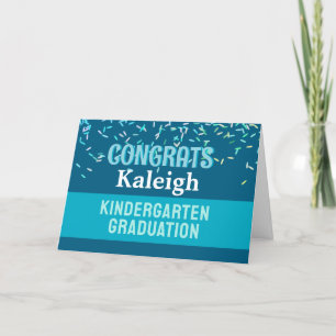 Proficiat!! Kleuterschool afstuderen kaart! Kaart