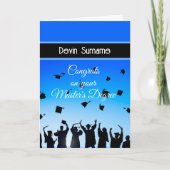 Proficiat Master's Degree Afstudeerder Kaart (Voorkant)