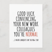 proficiat met de nieuwe baan briefkaart (Voorkant)