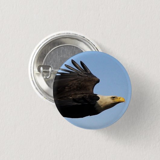 Profiel Bald Eagle Ronde Button 3,2 Cm (Voorkant /achterkant)