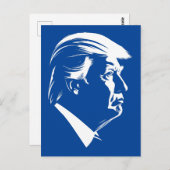 Profiel Donald Trump Briefkaart (Voorkant / Achterkant)