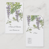 Profiel Kaart lavendel Wit Visitekaartje (Voorkant / Achterkant)