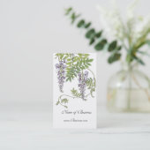 Profiel Kaart lavendel Wit Visitekaartje (Staand voorkant)