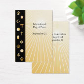 Profiel kaart voor Internationale Dag van de Vrede (Bureau)