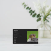 profiel of visitekaartje, chipmunk visitekaartje (Staand voorkant)