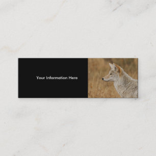 profiel of visitekaartje, coyote mini visitekaartje