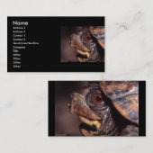 profiel of visitekaartje, schildpad visitekaartje (Voorkant / Achterkant)