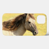 Profiel van beige paarden Case-Mate iPhone case (Achterkant (horizontaal))