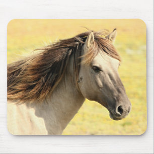 Profiel van beige paarden muismat