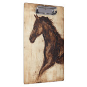 Profiel van bruine wilde paarden klembord (Rechts)