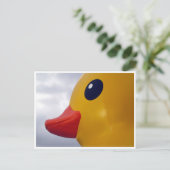 profiel van de rubbereend briefkaart (Staand voorkant)