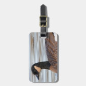 Profiel van een Cosende gans Bagagelabel (Voorkant verticaal)