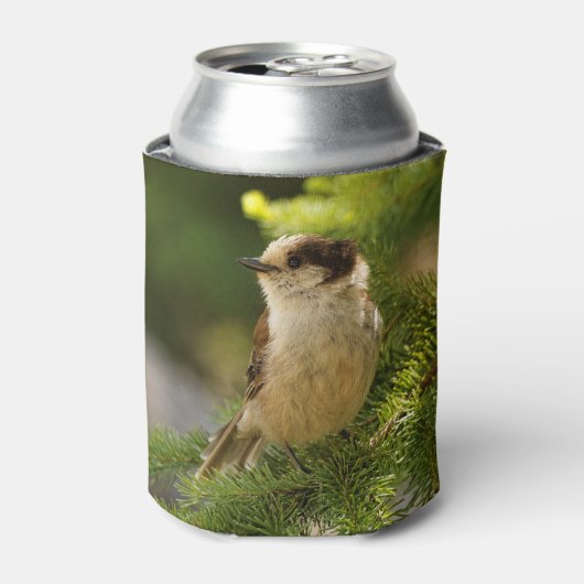 Profiel van een Cute Gray Jay / Whiskeyjack Blikjeskoeler (Blikje Voorkant)