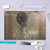 Profiel van een  damesweefsel tissuepapier (Craft)