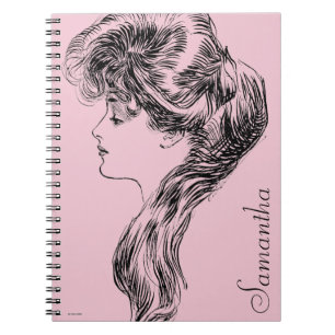 Profiel van een meisje van Gibson, 1903 Notitieboek