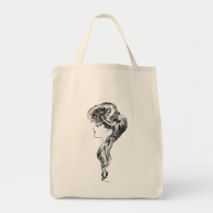 Profiel van een meisje van Gibson, 1903 Tote Bag