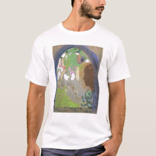 profiel van een vrouw in een venster, c.1912 t-shirt