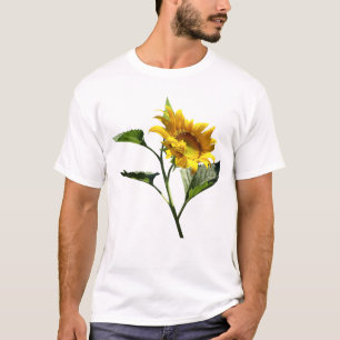 Profiel van een zonnebloem T-shirt